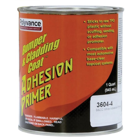 Polyvance Bumper and Cladding Coat Adhesion Primer, White, Quart Quart 3604-4